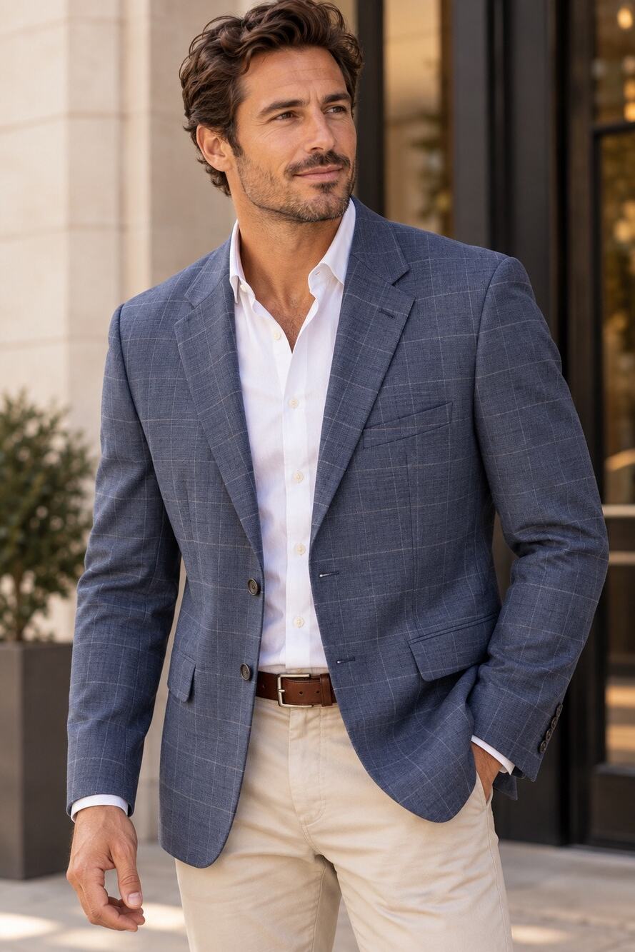 JOS. A. Bank | 1905 Collection Tailored Fit Windowpane Sportcoat